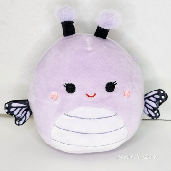 BIBIANA 🦋 Light Purple Monarch Butterfly Original Squishmallows By Kellytoy NWT - Picture 2 of 9